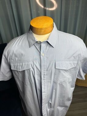 Apt. 9 Light Blue Short-Sleeve Button-Down Shirt